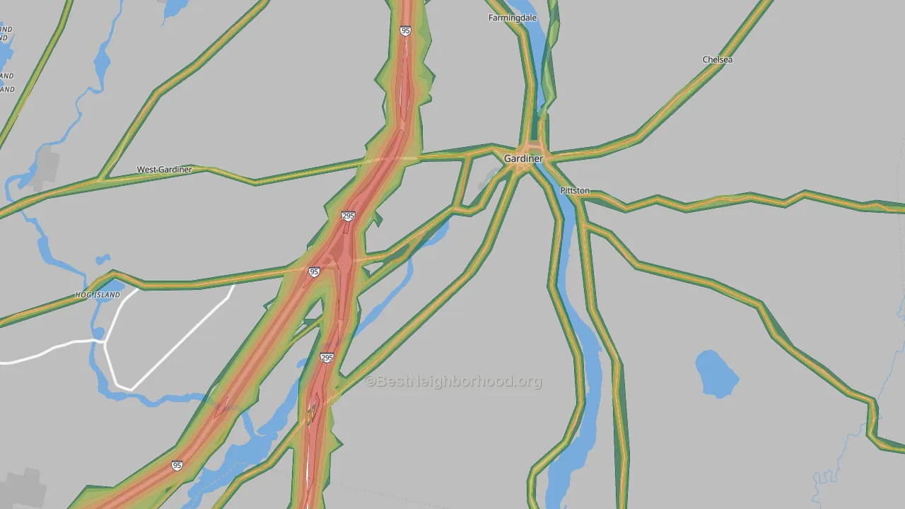 04345, ME Map of Noise Levels in 04345