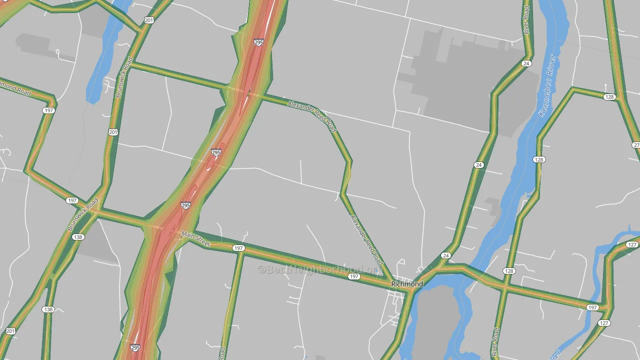 04357, ME Map of Noise Levels in 04357