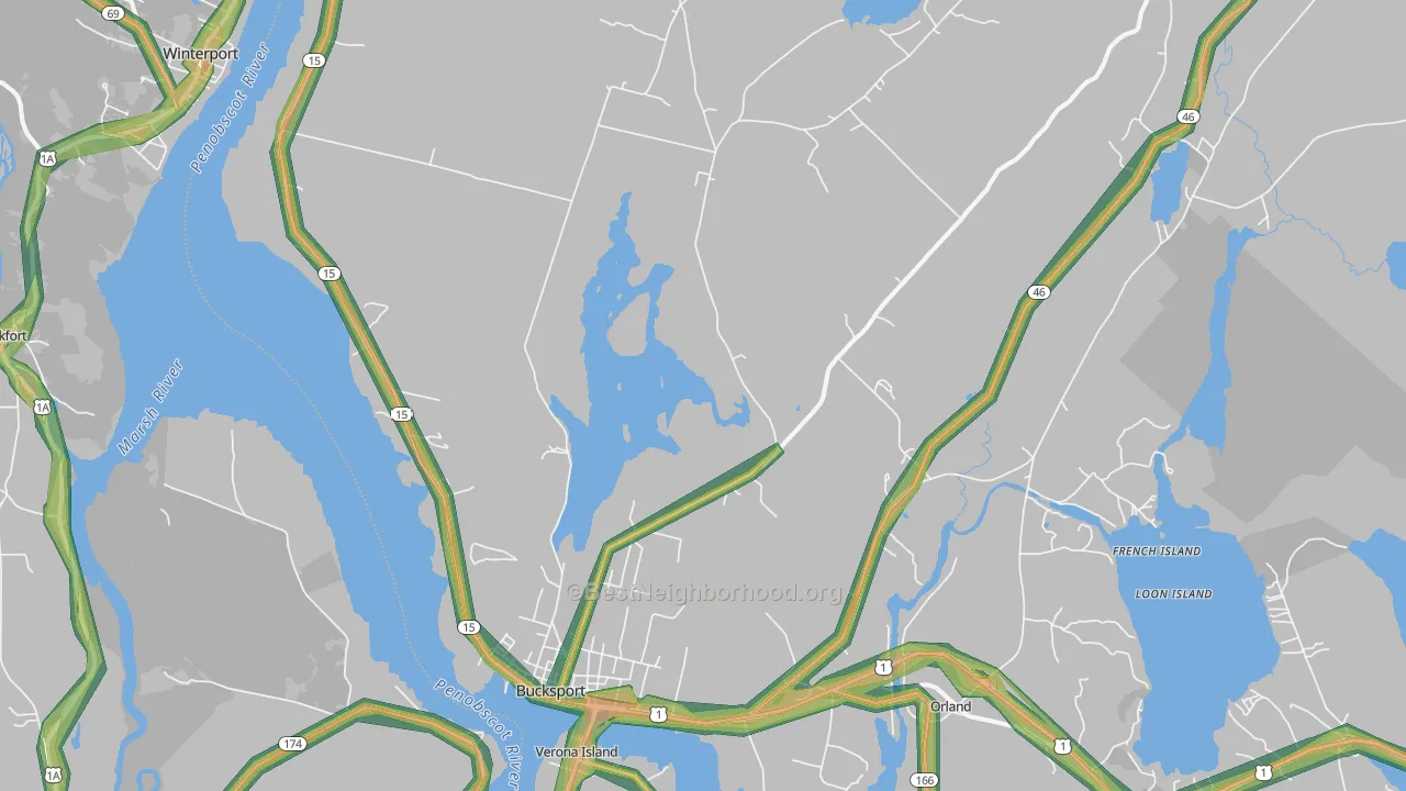 04416, ME Map of Noise Levels in 04416