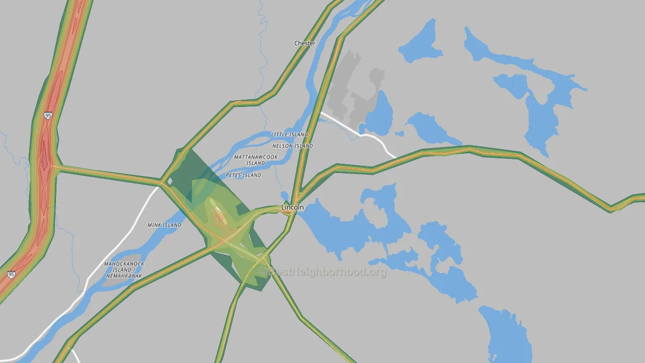 04457, ME Map of Noise Levels in 04457