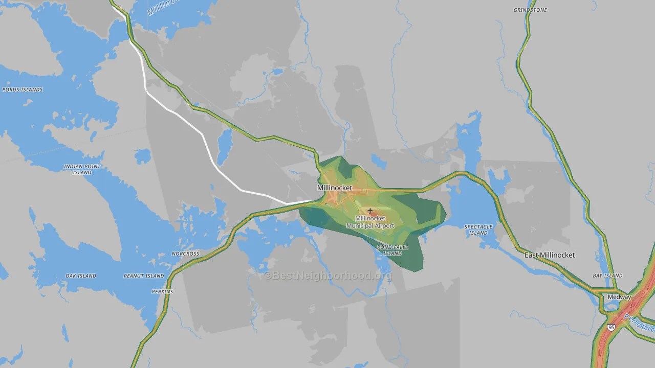 04462, ME Map of Noise Levels in 04462