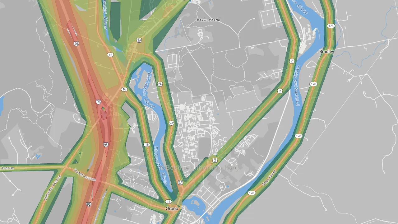 04469, ME Map of Noise Levels in 04469