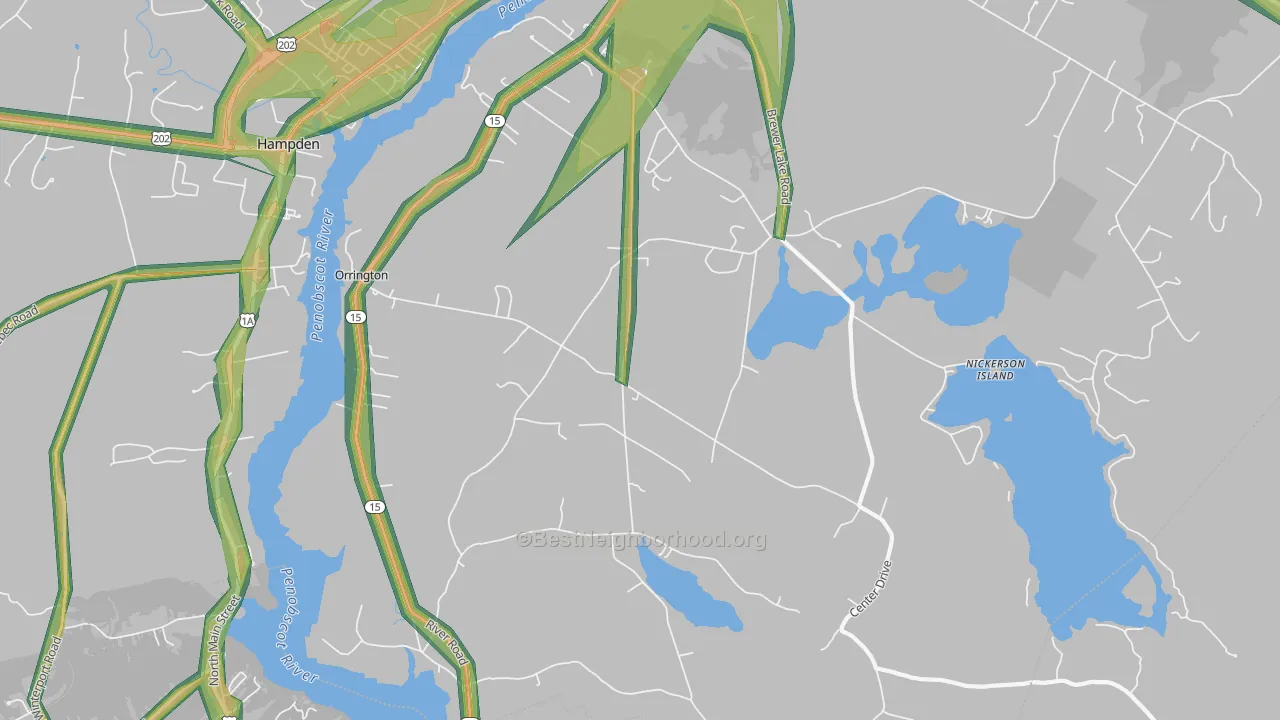 04474, ME Map of Noise Levels in 04474