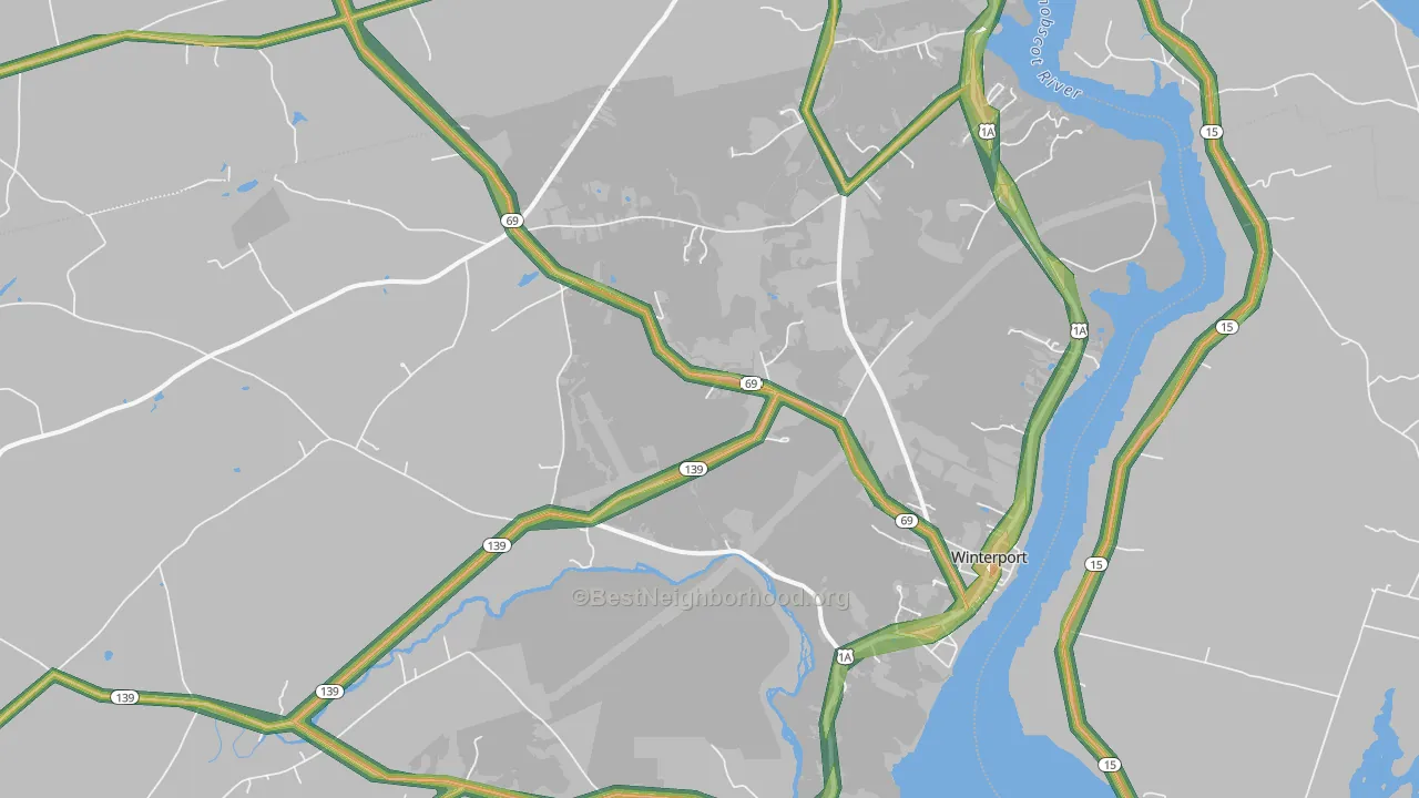 04496, ME Map of Noise Levels in 04496