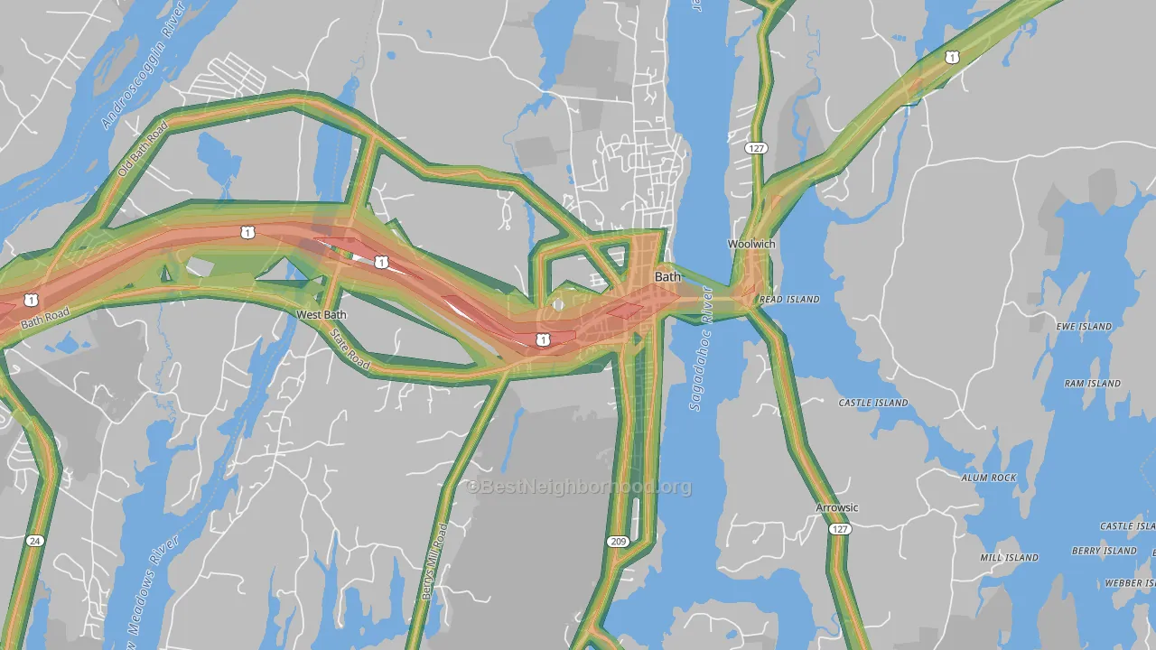 04530, ME Map of Noise Levels in 04530