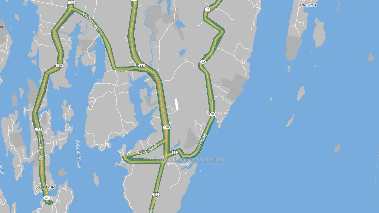 04541, ME Map of Noise Levels in 04541