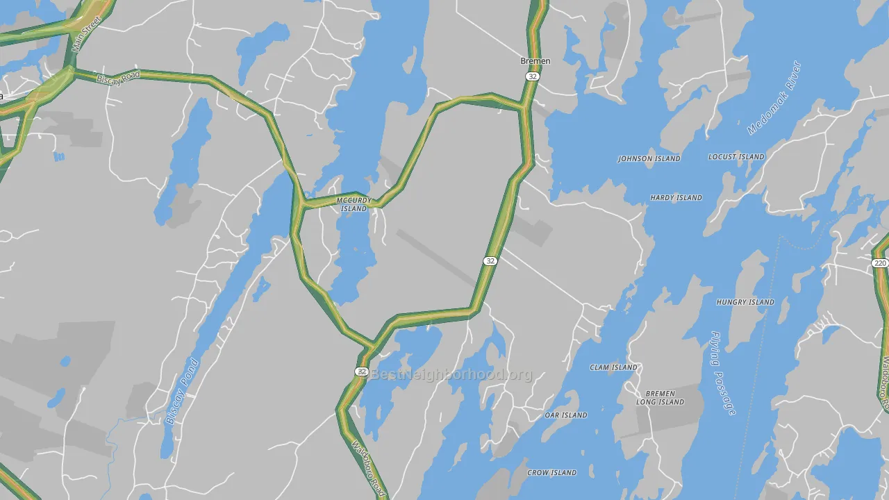 04551, ME Map of Noise Levels in 04551