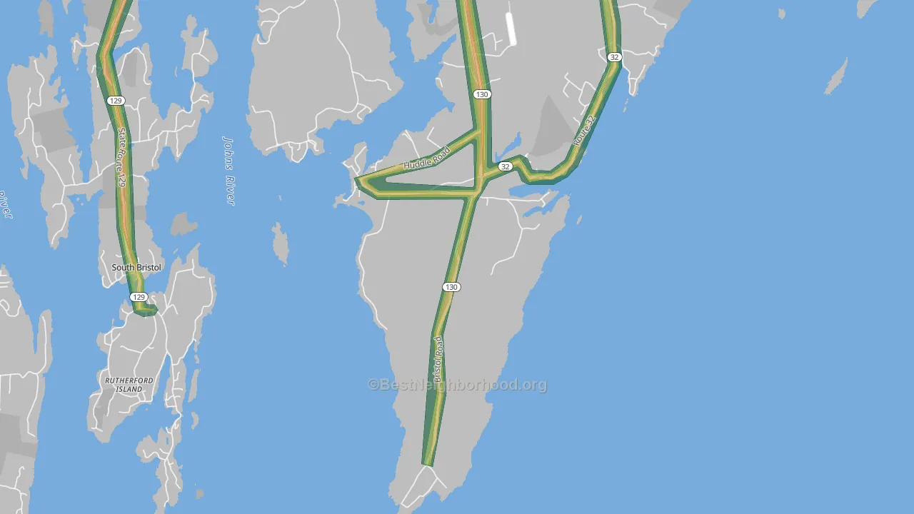 04554, ME Map of Noise Levels in 04554
