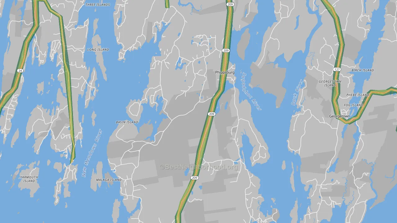 04562, ME Map of Noise Levels in 04562