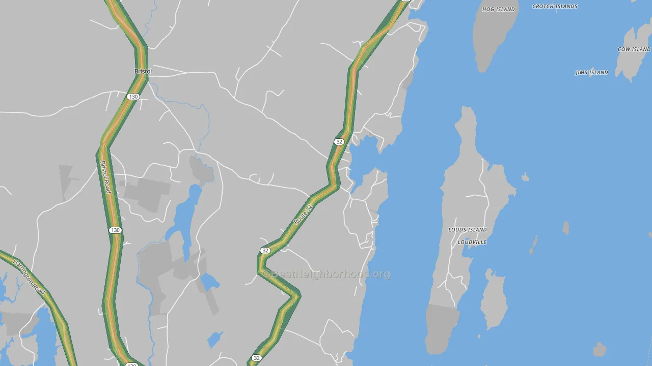 04564, ME Map of Noise Levels in 04564