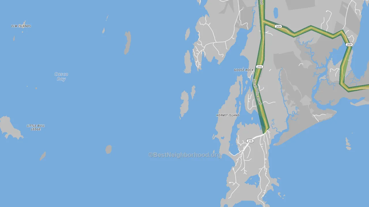 04565, ME Map of Noise Levels in 04565