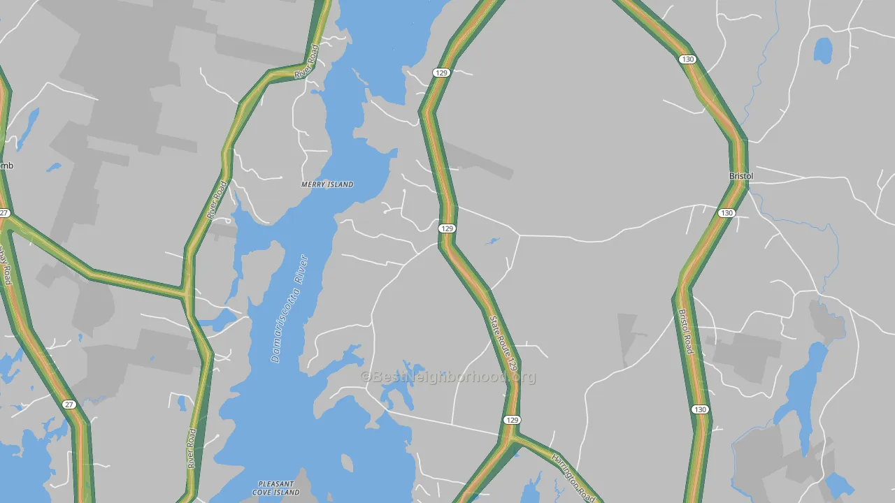 04573, ME Map of Noise Levels in 04573