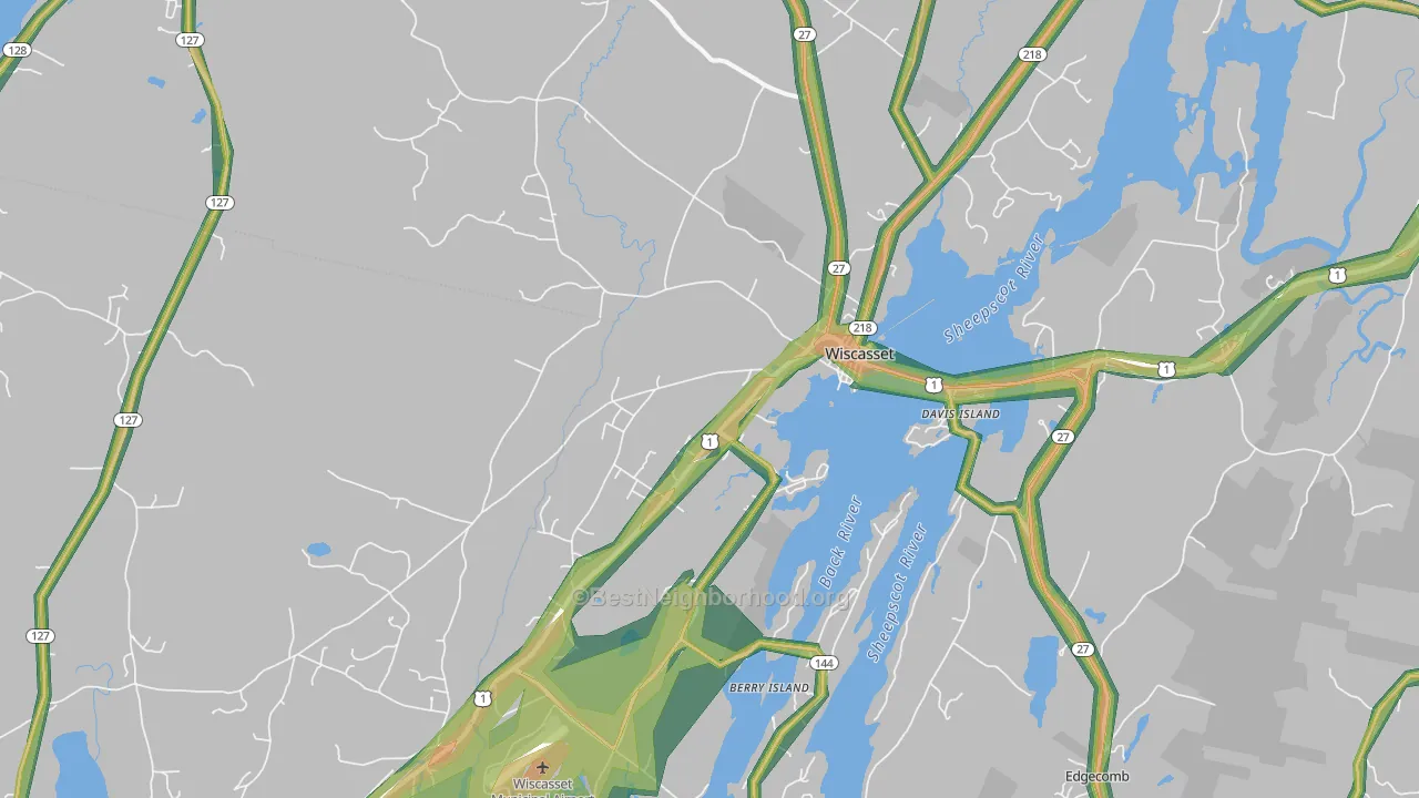 04578, ME Map of Noise Levels in 04578