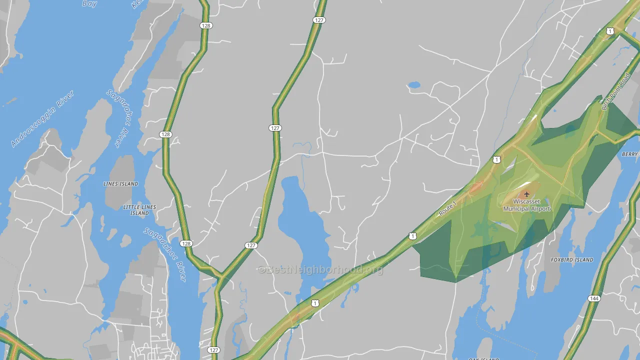 04579, ME Map of Noise Levels in 04579