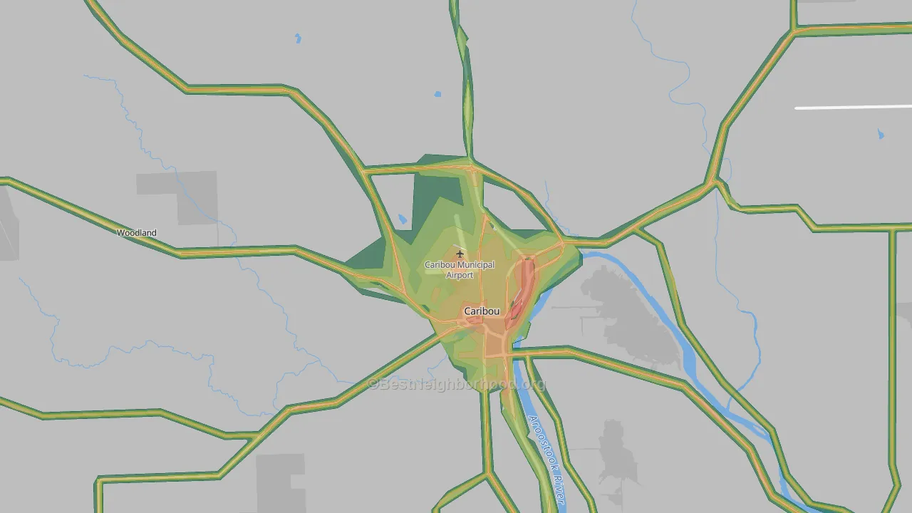 04736, ME Map of Noise Levels in 04736