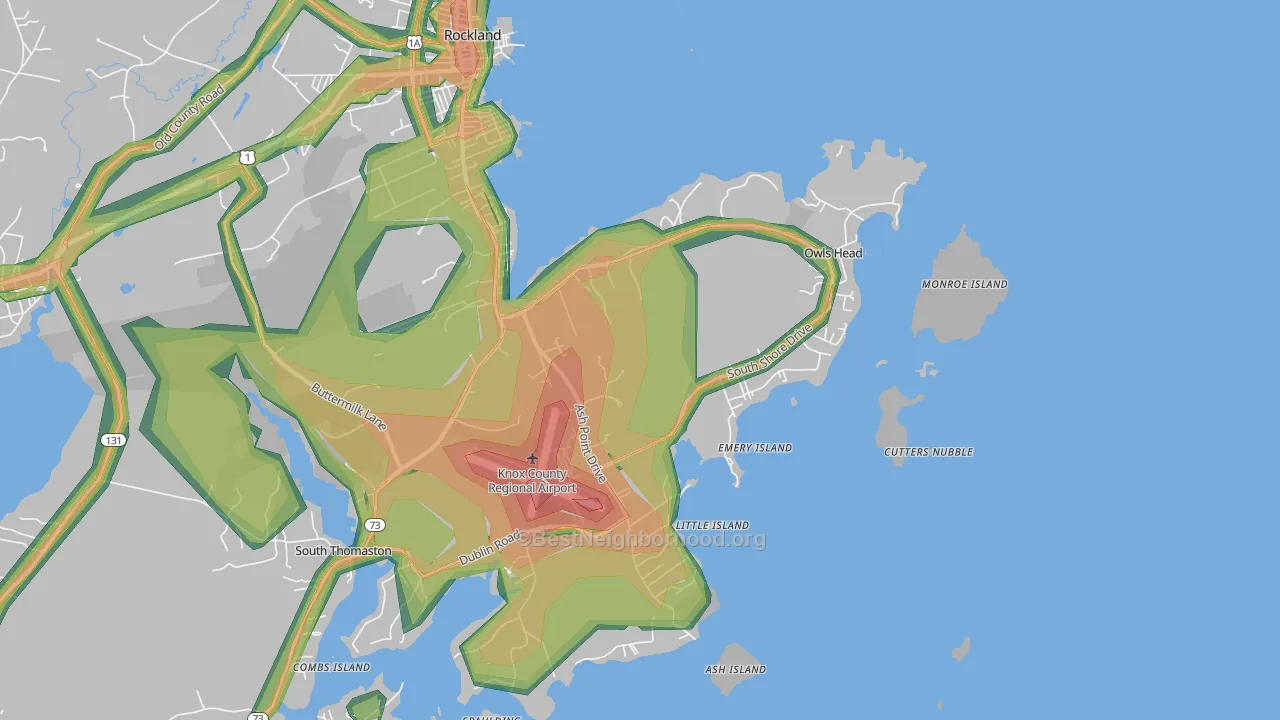 04854, ME Map of Noise Levels in 04854