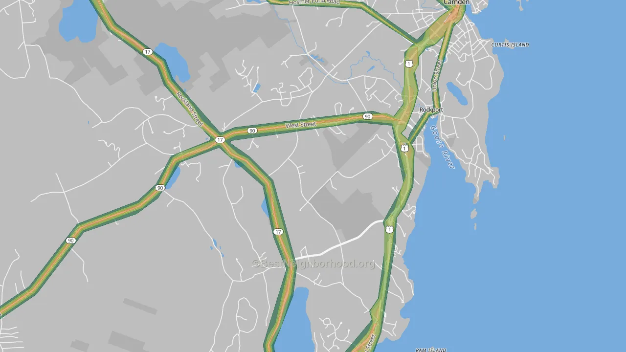04856, ME Map of Noise Levels in 04856