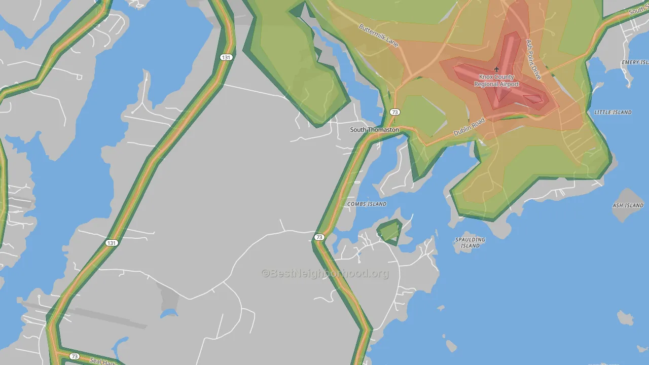04858, ME Map of Noise Levels in 04858