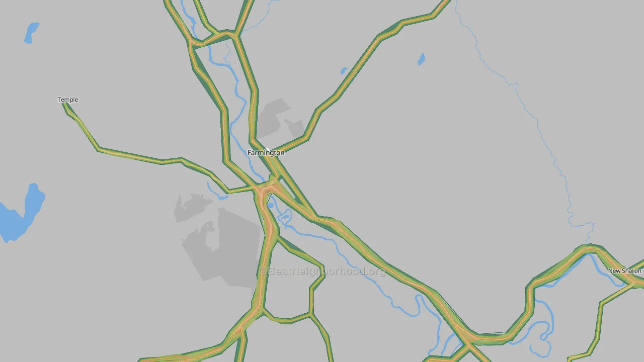 04938, ME Map of Noise Levels in 04938