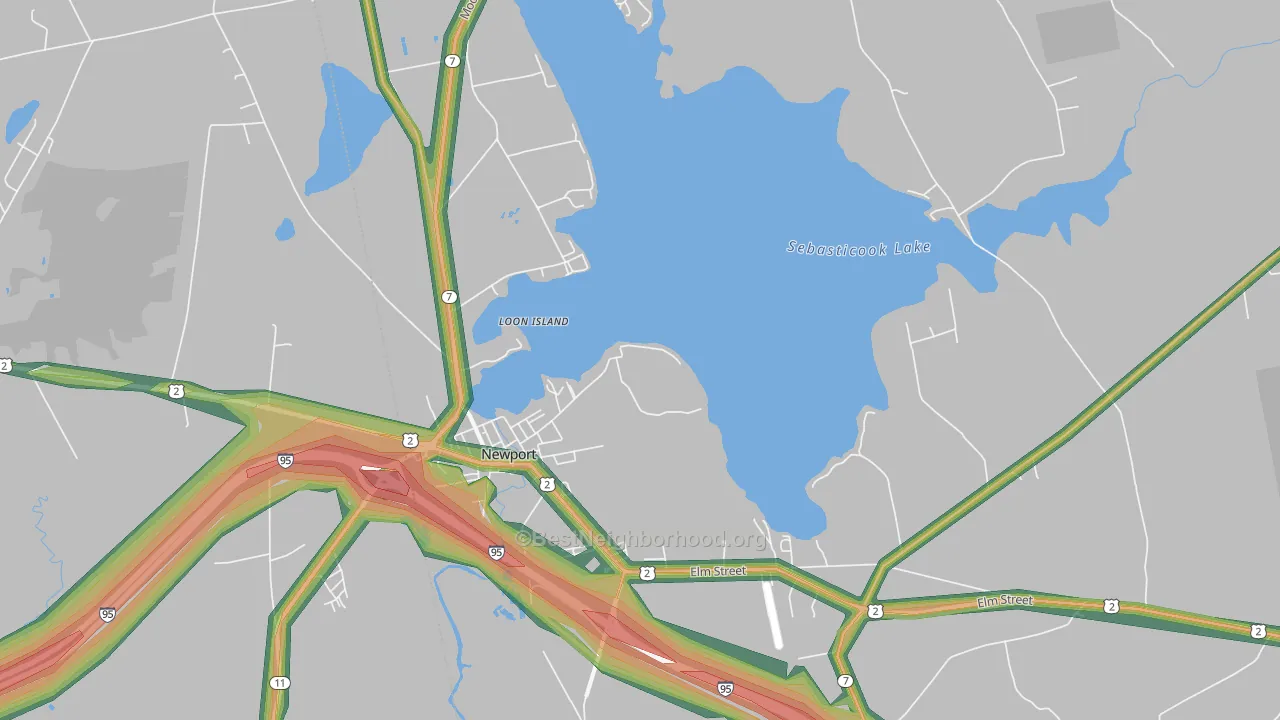 04953, ME Map of Noise Levels in 04953