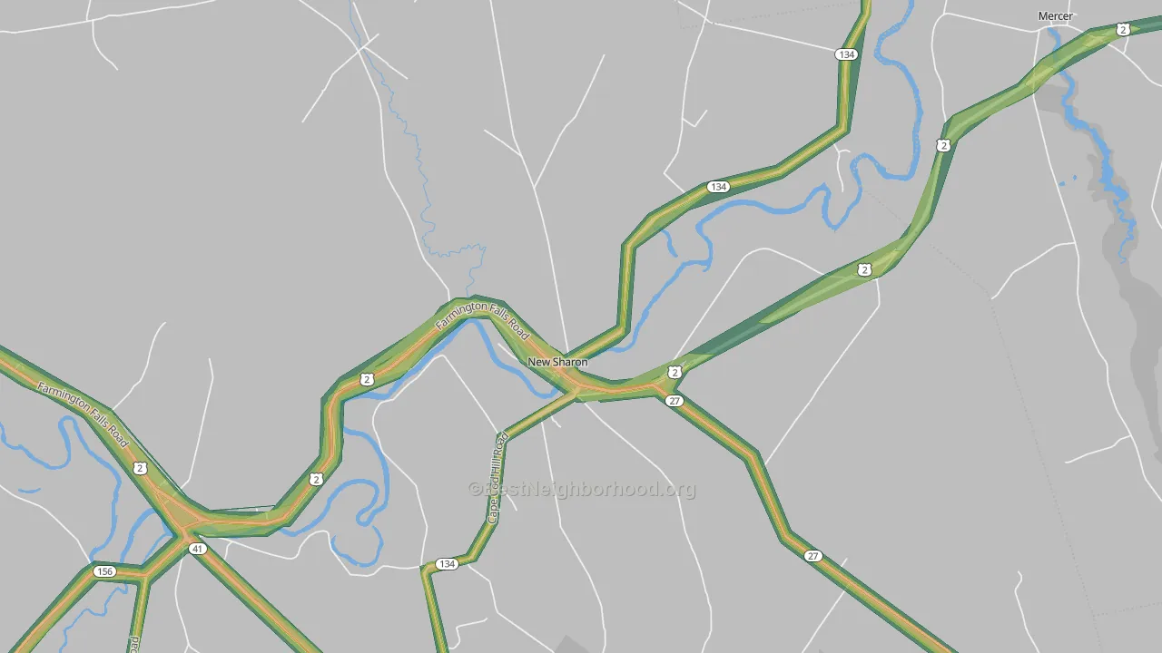 04955, ME Map of Noise Levels in 04955