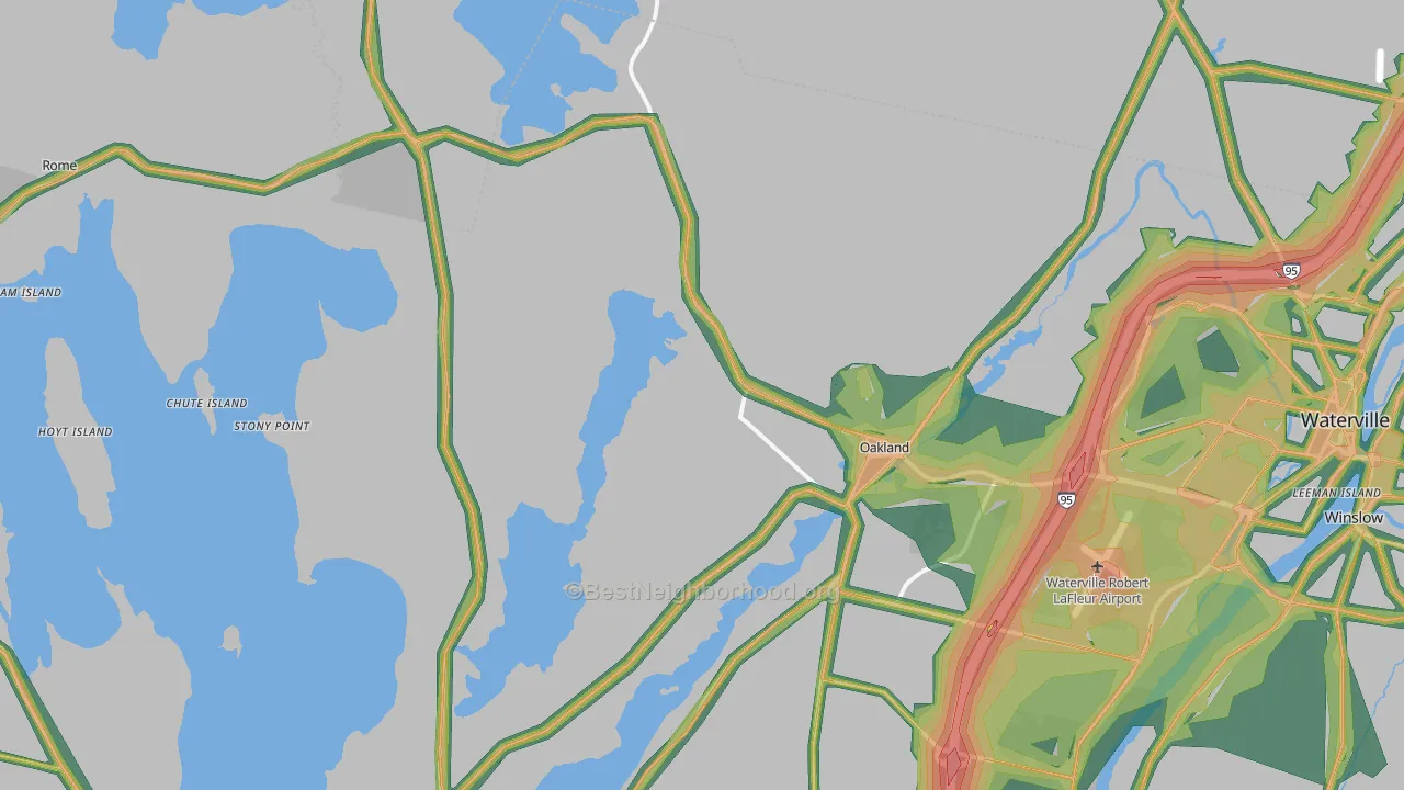 04963, ME Map of Noise Levels in 04963