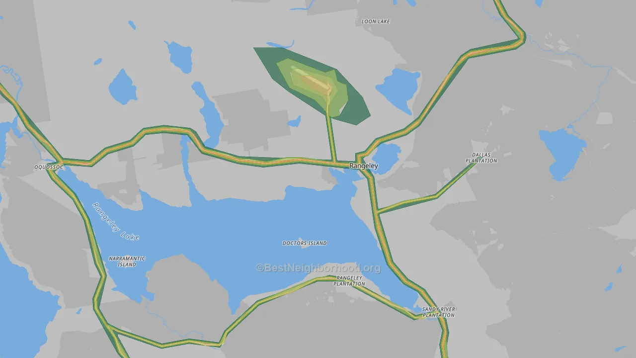04970, ME Map of Noise Levels in 04970