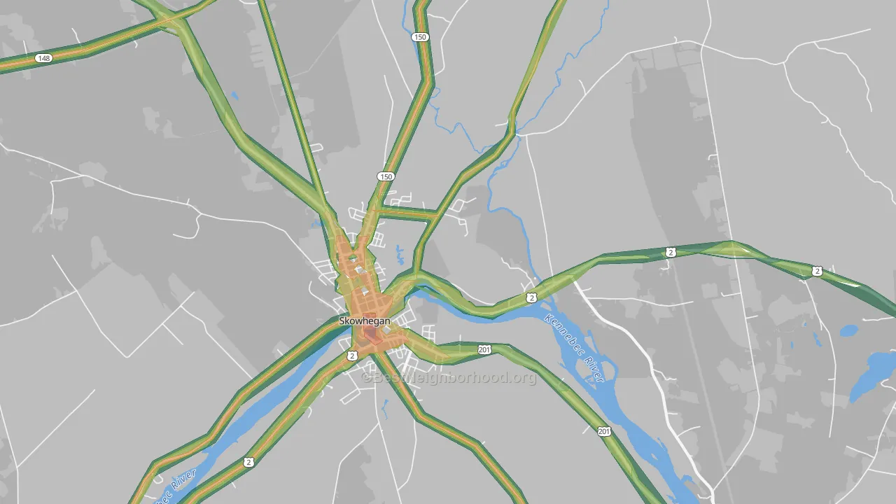 04976, ME Map of Noise Levels in 04976