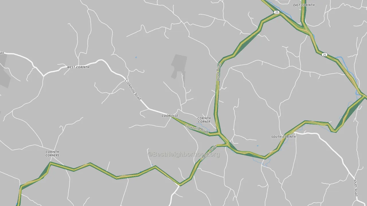 05039, VT Map of Noise Levels in 05039