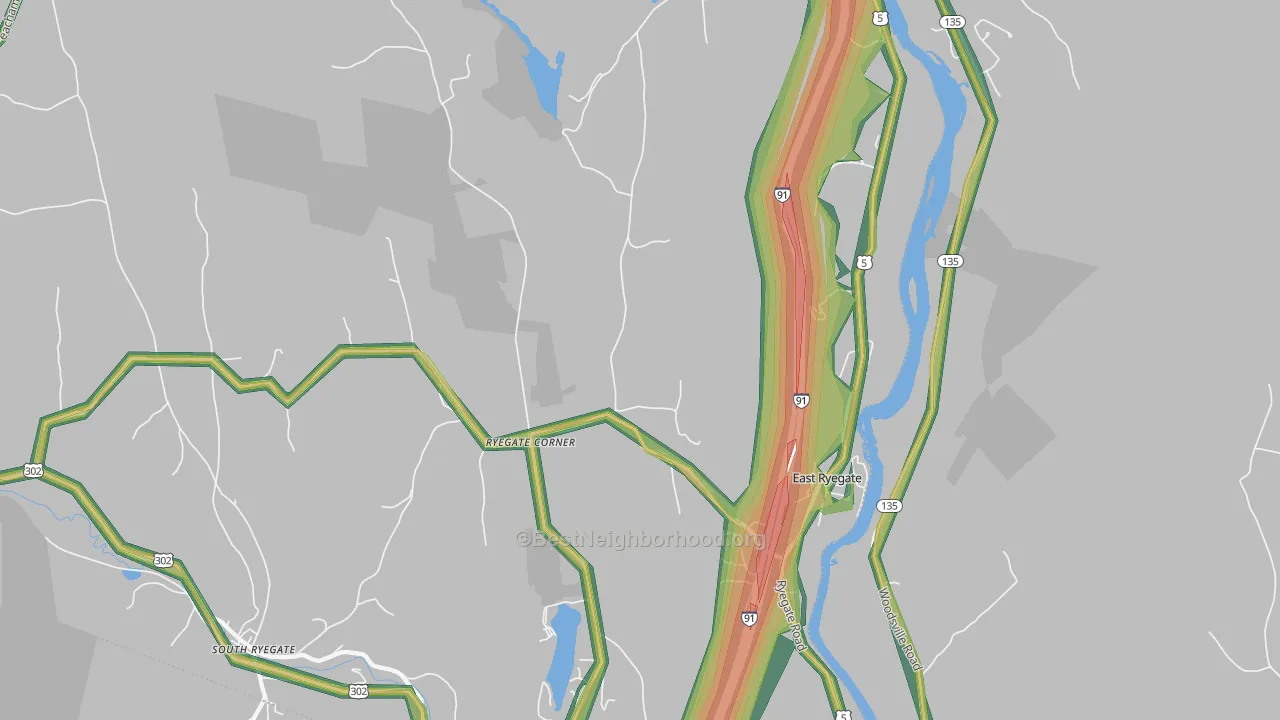 05042, VT Map of Noise Levels in 05042