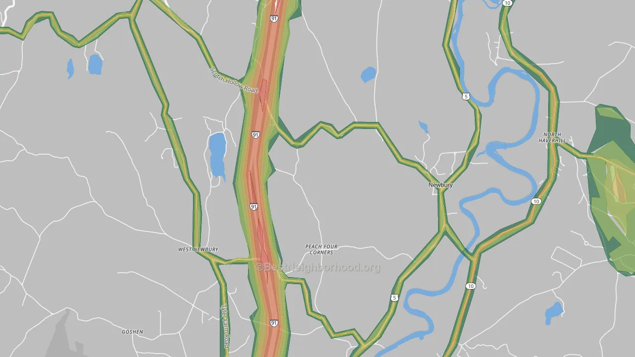 05051, VT Map of Noise Levels in 05051
