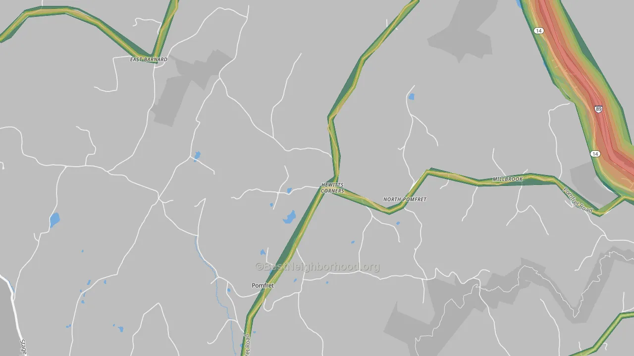 05053, VT Map of Noise Levels in 05053
