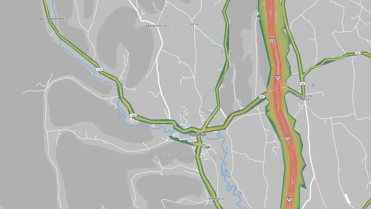 05060, VT Map of Noise Levels in 05060