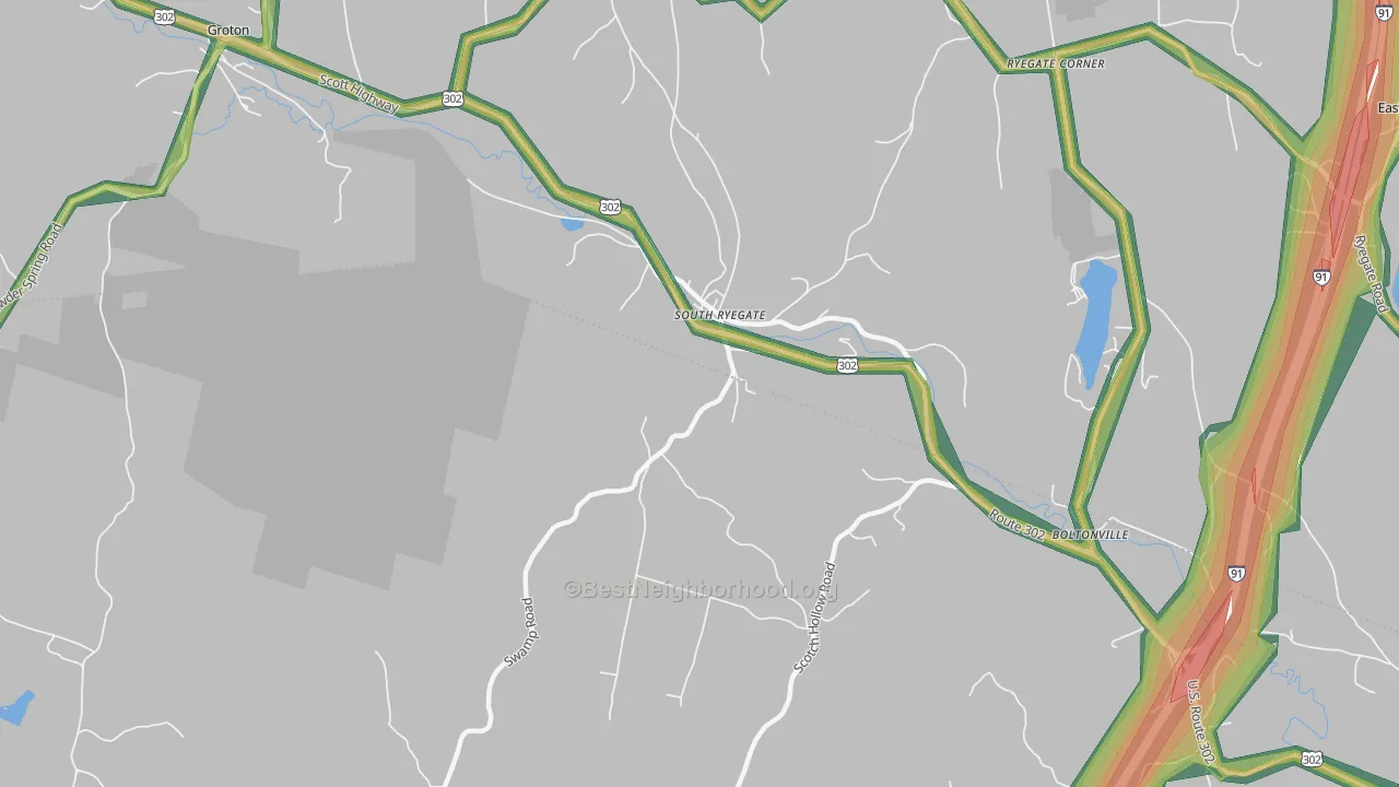 05069, VT Map of Noise Levels in 05069