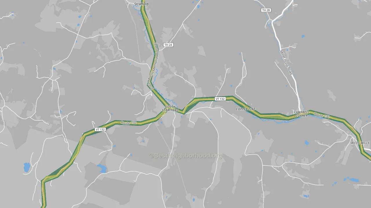 05070, VT Map of Noise Levels in 05070