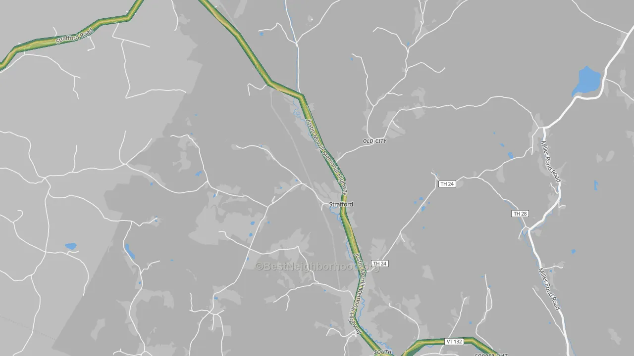 05072, VT Map of Noise Levels in 05072
