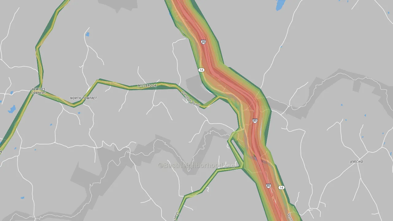05084, VT Map of Noise Levels in 05084