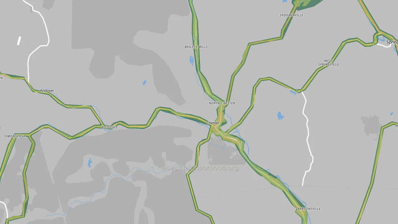 05143, VT Map of Noise Levels in 05143