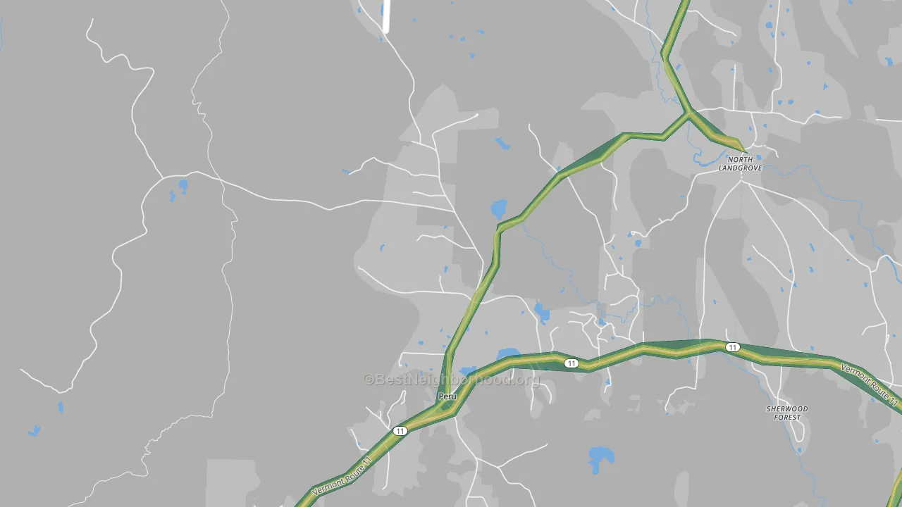 05152, VT Map of Noise Levels in 05152