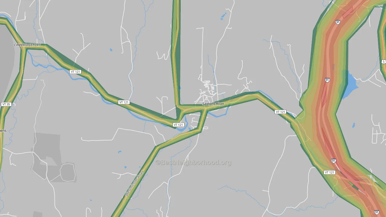 05154, VT Map of Noise Levels in 05154