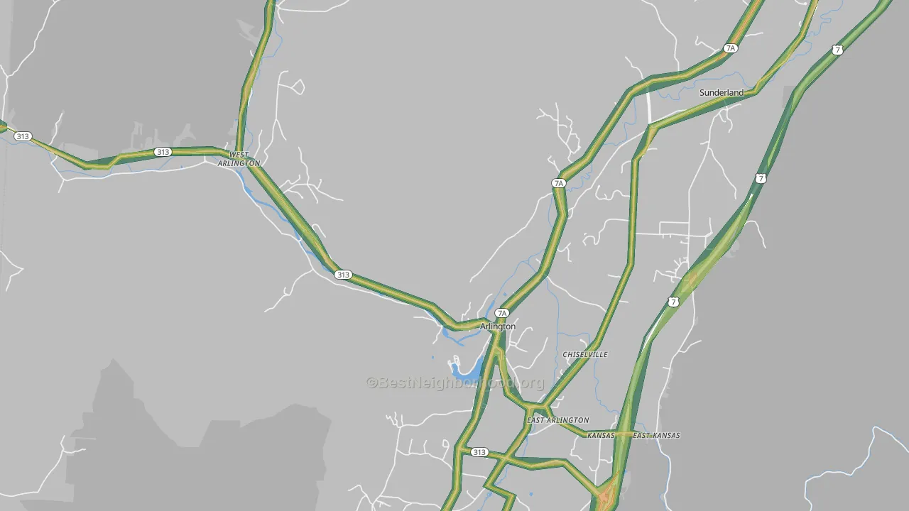05250, VT Map of Noise Levels in 05250