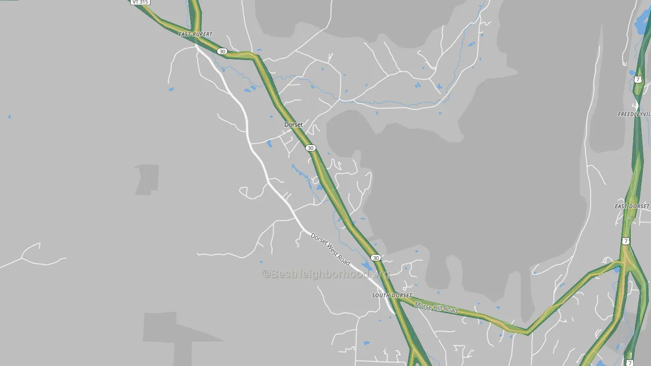 05251, VT Map of Noise Levels in 05251