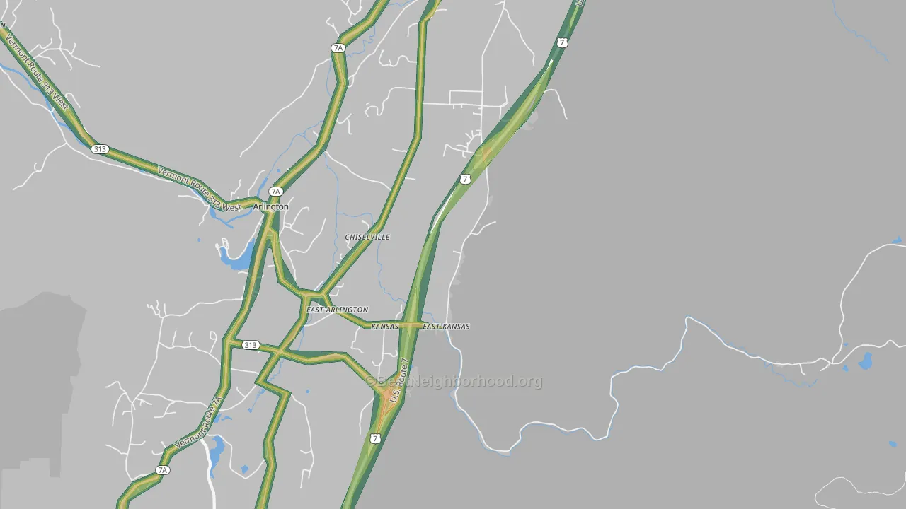 05252, VT Map of Noise Levels in 05252