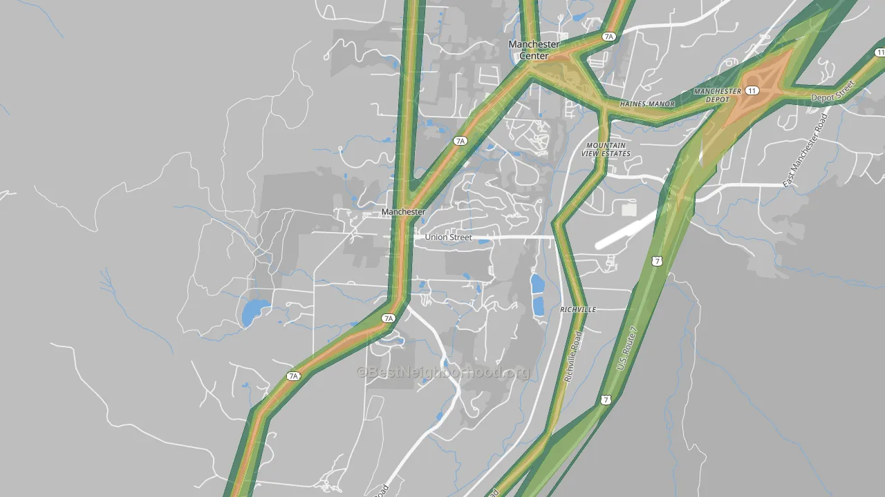 05254, VT Map of Noise Levels in 05254