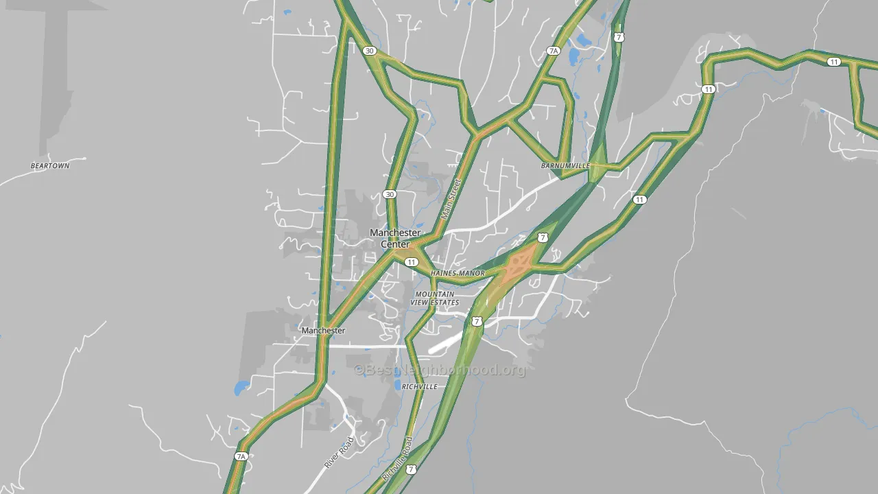 05255, VT Map of Noise Levels in 05255