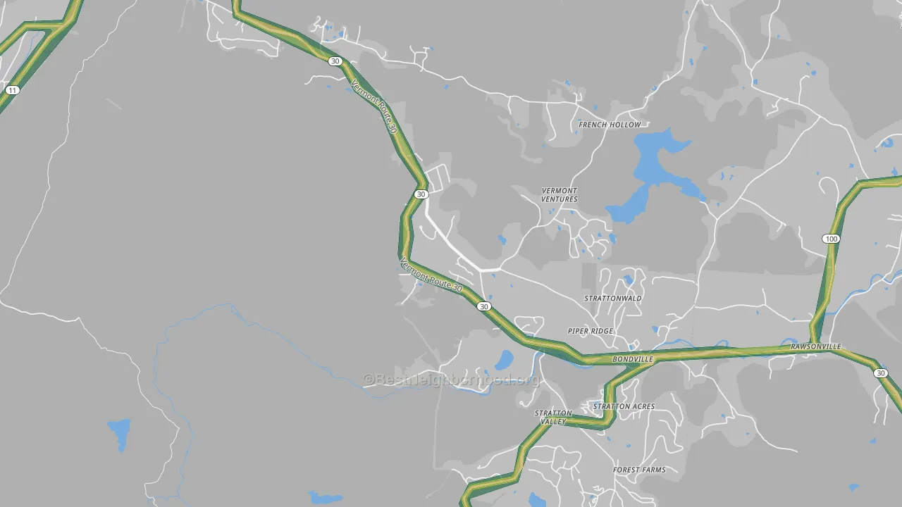 05340, VT Map of Noise Levels in 05340