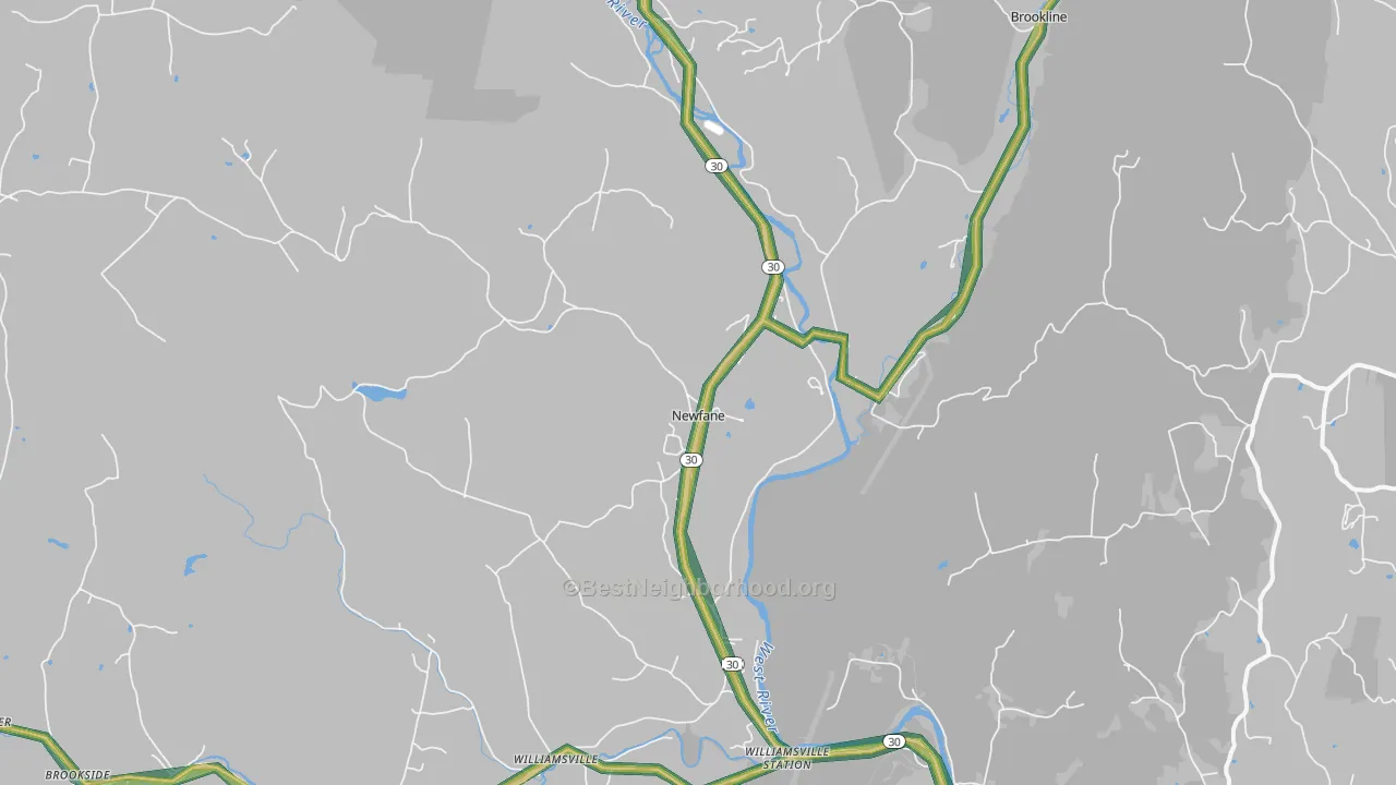 05345, VT Map of Noise Levels in 05345