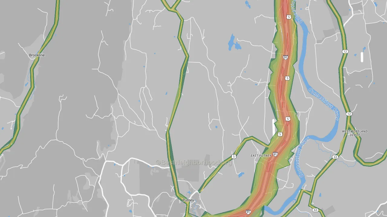 05346, VT Map of Noise Levels in 05346