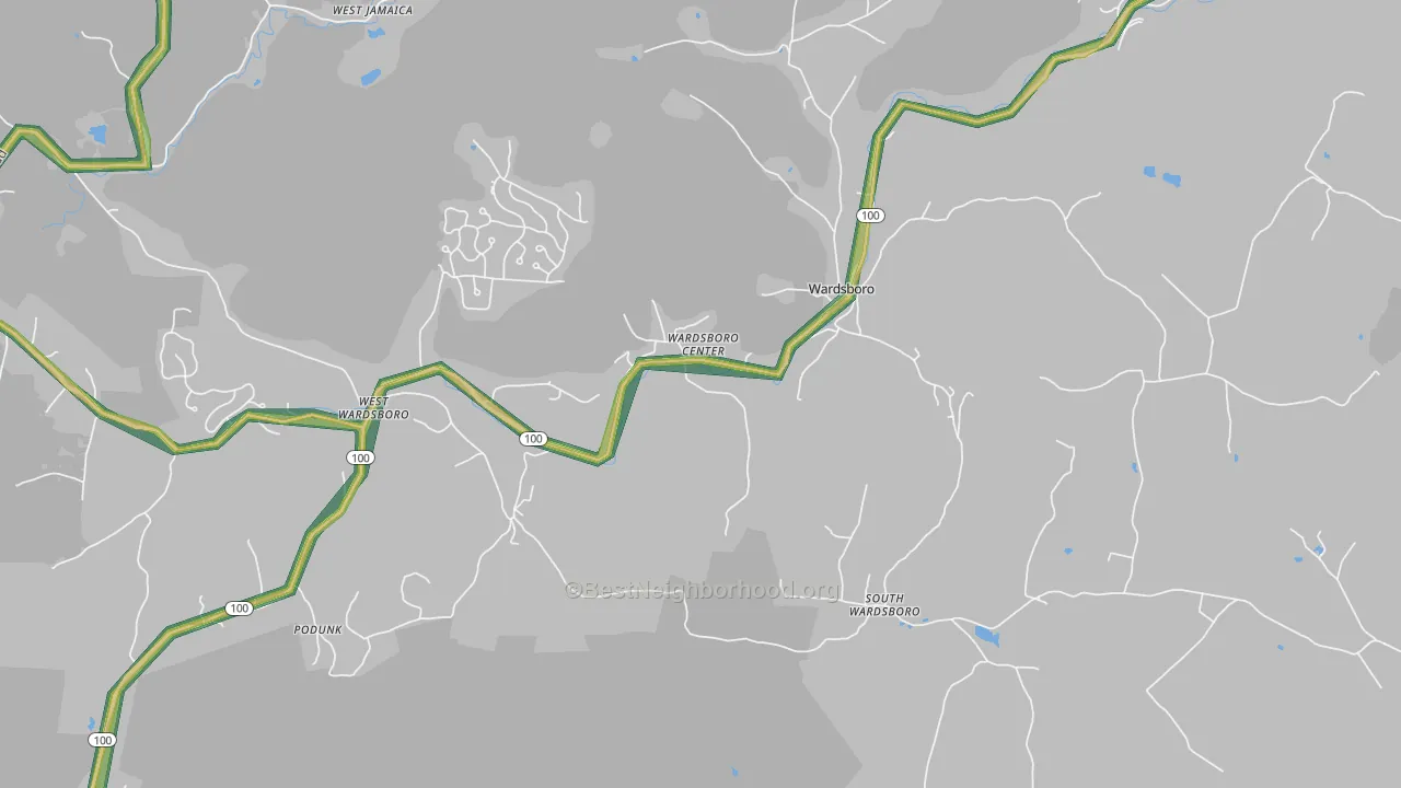 05355, VT Map of Noise Levels in 05355