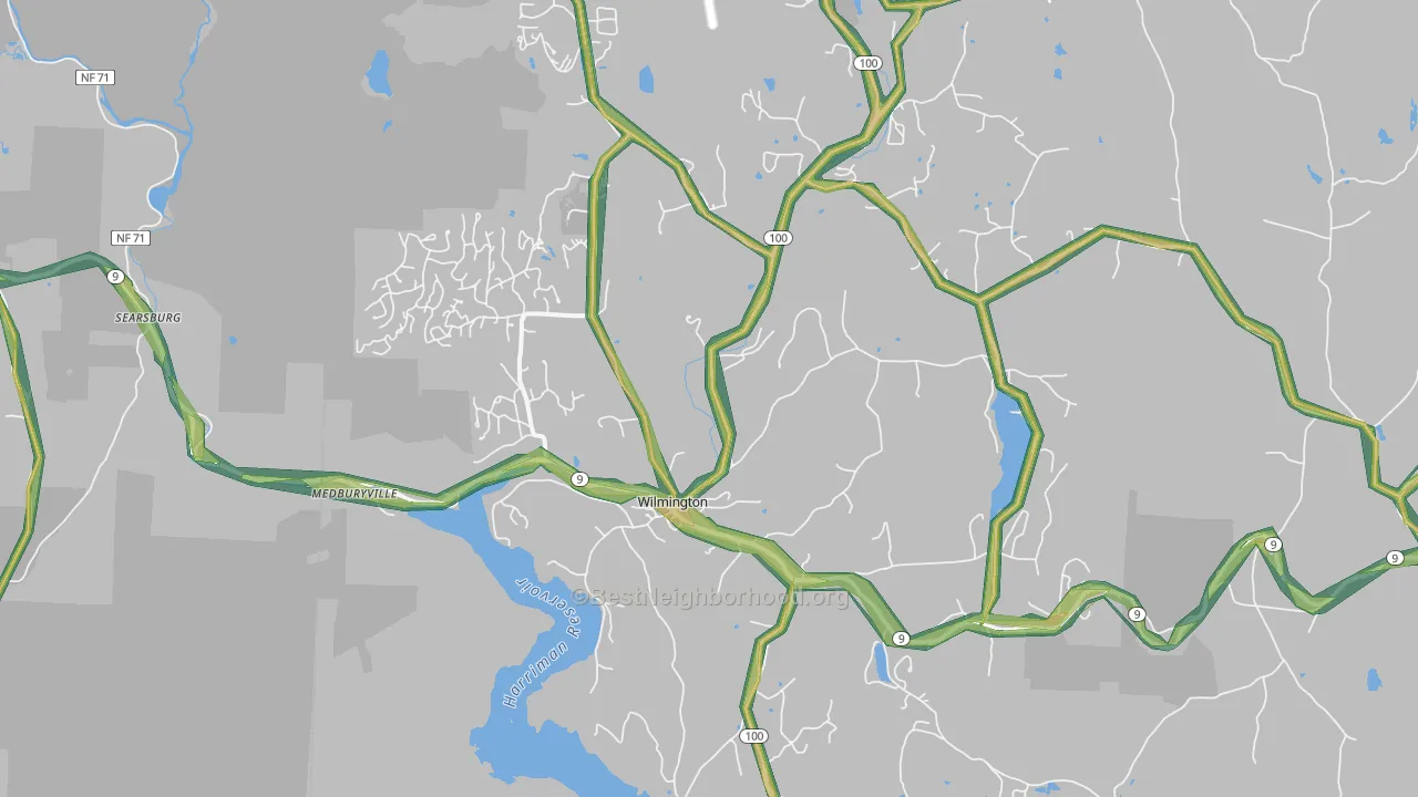 05363, VT Map of Noise Levels in 05363